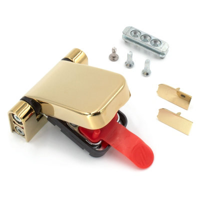 Mila ProSecure Flag Door Hinge - 18mm, Gold