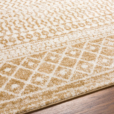 MILA Scandi Geometric Caramel Area Rug 120 x 170 cm