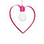 Milagro Amore Hot Pink Ceiling Lamp 1XE27 Hand Made Pendant With The Heart Shape Enveloping The Light Source