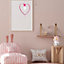 Milagro Amore Hot Pink Ceiling Lamp 1XE27 Hand Made Pendant With The Heart Shape Enveloping The Light Source