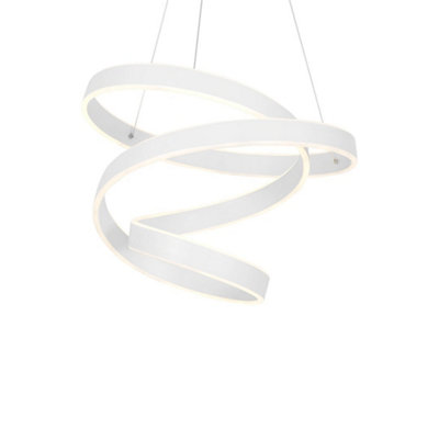 Milagro Andromeda White LED Pendant Lamp 45W High Quality Designer Light With A Stunning Flowing Design