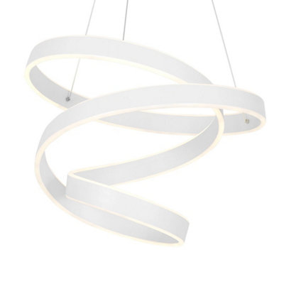 Milagro Andromeda White LED Pendant Lamp 45W High Quality Designer Light With A Stunning Flowing Design