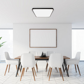 Milagro Fabio LED Ceiling Lamp  Black 35W(200W) 47cm Great Value Stylish Lifetime Light Source