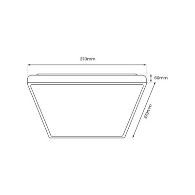 Milagro Fabio LED Ceiling Lamp  White 23W(150W) 37cm Great Value Stylish Lifetime Light Source - 5