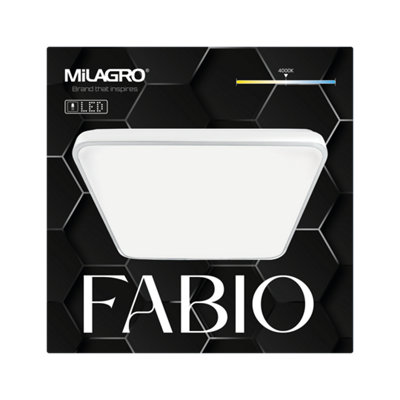 Milagro Fabio LED Ceiling Lamp  White 23W(150W) 37cm Great Value Stylish Lifetime Light Source - 4