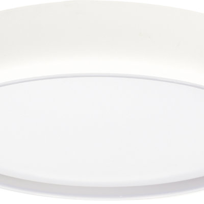 Milagro Gea White LED Ceiling Lamp A Stylish Contemporary 39CM 36W Light With Remote Control And Low Energy Light Source