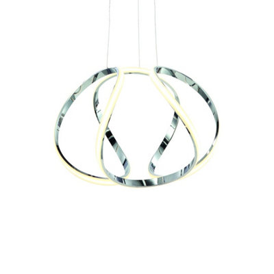 Milagro Globe LED Pendand Lamp Stunning  Design With Chrome Curces Housing An Efficient LED Light Source