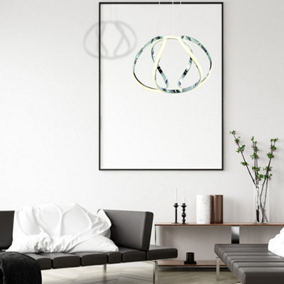 Milagro Globe LED Pendand Lamp Stunning  Design With Chrome Curces Housing An Efficient LED Light Source