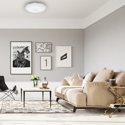 Milagro Hex 36CM 16W(90W) Ceiling Lamp A Highly Efficient Modern Ceiling Lamp With Low Energy LED Light Source Included