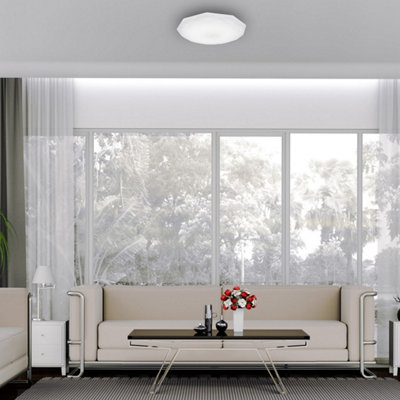 Milagro Hex 36CM 16W(90W) Ceiling Lamp A Highly Efficient Modern Ceiling Lamp With Low Energy LED Light Source Included