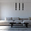 Milagro Joker Contemporary Pendant Lamp 3XGU10 Hand Made Cylindrical Style Light Finished in Matt Black With Chrome Detail