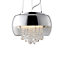 Milagro Luna Pendant 40CM 3XE14 Designer Light Crafted From A Chrome Fitting And Glass Shades With Suspended Crystals
