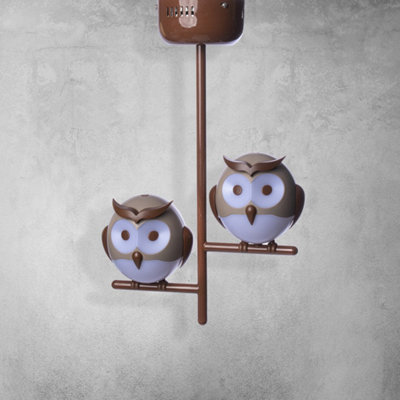 Milagro Owl Ceiling Lamp 2XG9 Part Of The Nature Themed Childrens Range Great For Bedroom Nursery Or Playhouse Safe And Comforting