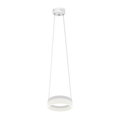 Milagro Ring 20CM LED Designer Pendant Lamp A Stunning Centrepiece Formed From A Hypnotic White Circular 121W(60W) LED Hoop