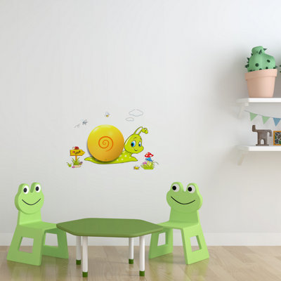 Milagro Snail LED Childrens Lamp Charming Fun Night Light Ultra Low Consumption 0.6W Colourful Wall Decals Create A 3D Effect