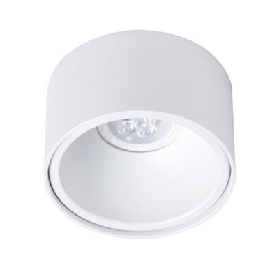 Milagro Spot Light Bali Round White Stylish Spotlight Upgrade Quality Alloy Finish Easy Clip Fitting 1xGU10