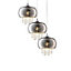 Milagro Starlight Chrome Pendant Lamp 3XE14 A Stunning Range With 22CM Glass Shades Housing Chrome Fitments And Gorgeous Crystals
