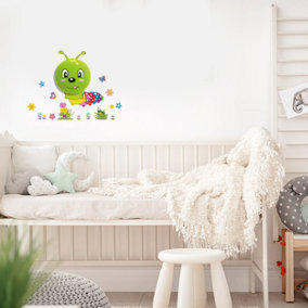 Milagro Worm LED Childrens Lamp Charming Fun Night Light Ultra Low Consumption 0.6W Colourful Wall Decals Create A 3D Effect