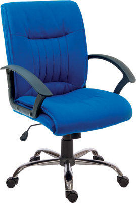 Milan Fabric Executive Chair Blue