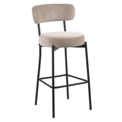 Mink velvet 2024 bar stool