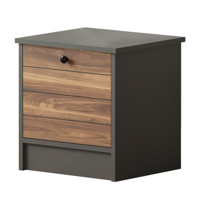 Milano Chest Style Metal Bedside Table main image 0