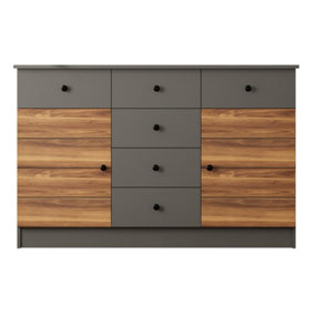 MILANO 2 Door 6 Drawer Sideboard Cabinet