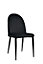 Milano Dining Chair, Set of 4, Black