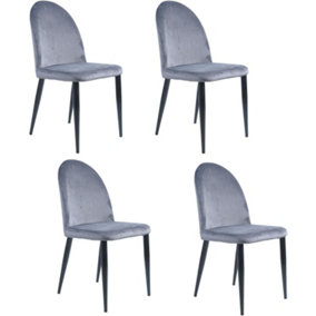 Milano Dining Chair, Set of 4, Grey
