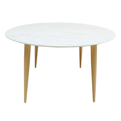 Milano Round Table with Oak Legs