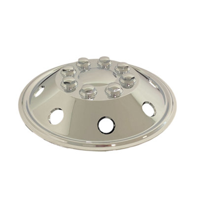 Milenco 16" Chrome Universal Plastic Wheel Trims Set of 4 for Motorhomes