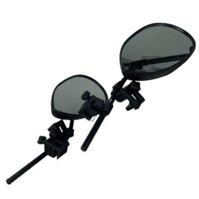 Milenco Aero Flat Mirrors Twin Pack with Case