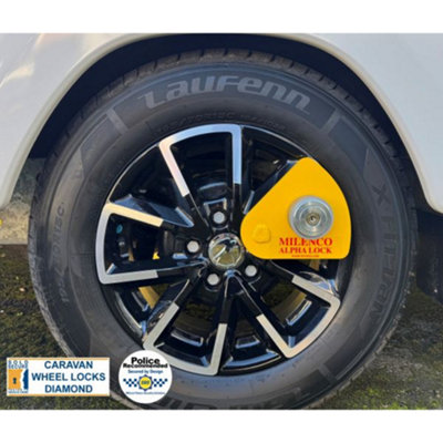 Milenco Alpha Diamond Caravan Wheel Lock