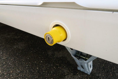 Milenco Caravan Easy to Fit Corner Steady Leg Nut Security Locks 2 Pack