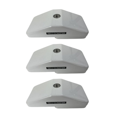 Milenco Door Locks Keyed Alike Triple Pack