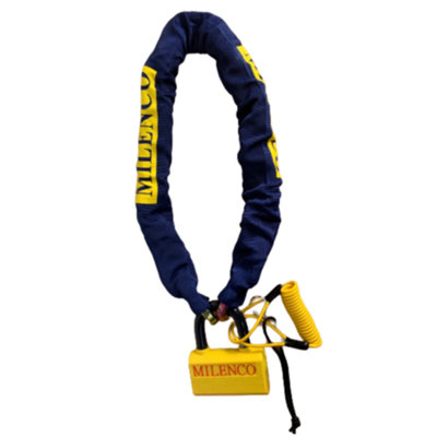 Milenco Dundrod Alarm Disk Lock & 14mm Chain 1.8m