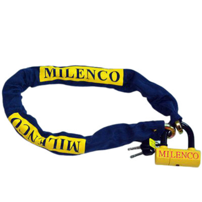 Milenco Dundrod U Lock and 14mm Chain Motorcycle 1.4 Metre