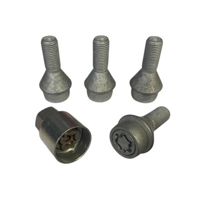 Milenco Motorhome Locking Wheel Nuts M16 Set of 4 with Key