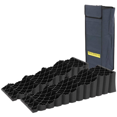 Cales Stabilisation Camping-car Lot De 4 Blocs De Niveau Milenco - Pour Plaque De Support - Nivellement Précis Caravane Et Camping-car Cales Plaque Support