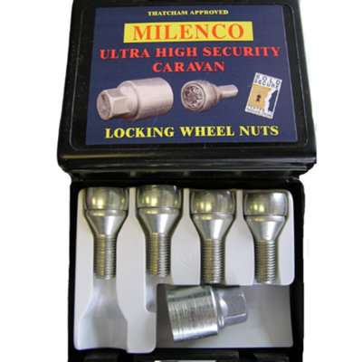 Milenco Ultra High Security Caravan Locking Wheel Nuts