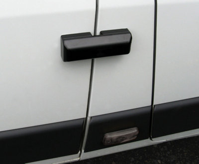 Milenco Van Locks Slide Barn Door High Security Black - Twin Pack - 1