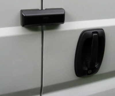 Milenco Van Locks Slide Barn Door High Security Black - Twin Pack - 5