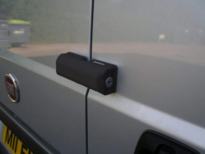 Milenco Van Locks Slide Barn Door High Security Black - Twin Pack - 6