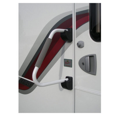 Milenco White Safety Handrails For Caravan Motorhome
