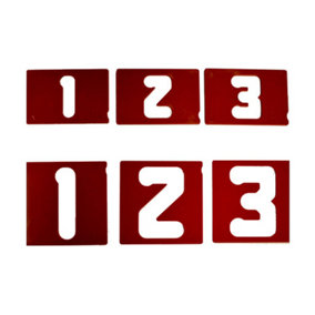 Milescraft 1-1/2" and 2-1/2" Vertical Number Template Set 2203