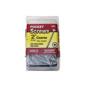 Milescraft 2" Pocket Screws - Coarse (50 Pack)