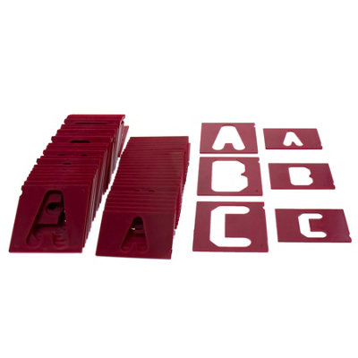 Milescraft Vertical Letter Template Set 1-1/2" & 2-1/2" 2204