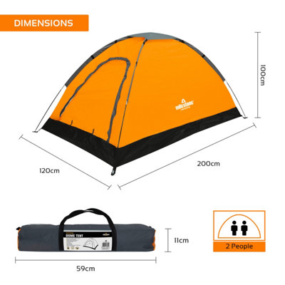 Milestone Camping 1-Person Pop-Up Dome Tent