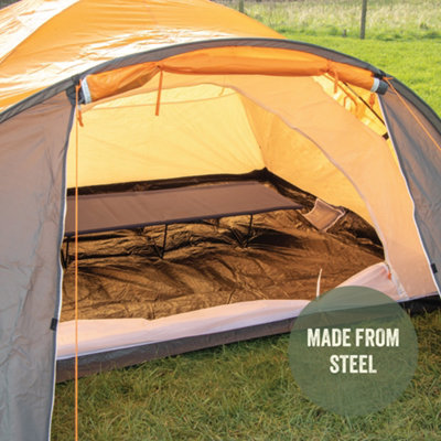 Milestone Camping 4 Leg Folding Camping Bed DIY at B Q