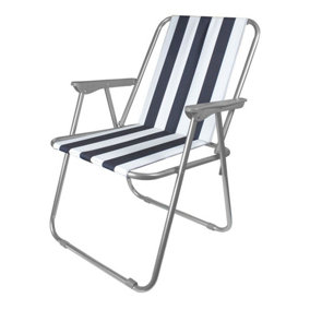 Milestone Camping Classic Striped Beach Chair