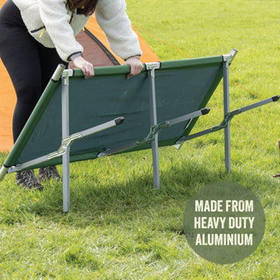 Chariot Pliant Milestone 50kg - 98x34x45cm Ouvert - Pour Camping, Pêche Et Festivals